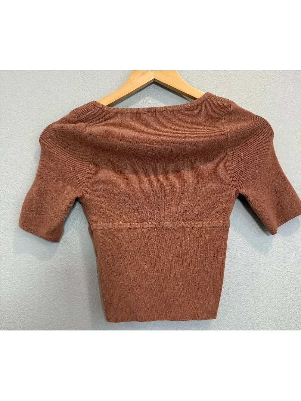 Free People Intimately Teagan Swit Short Sleeve Top In Brown - Women's XS NWOT_4